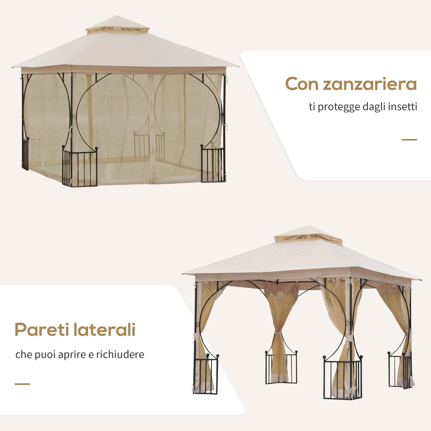 LORY | 3x3 Garden Gazebo