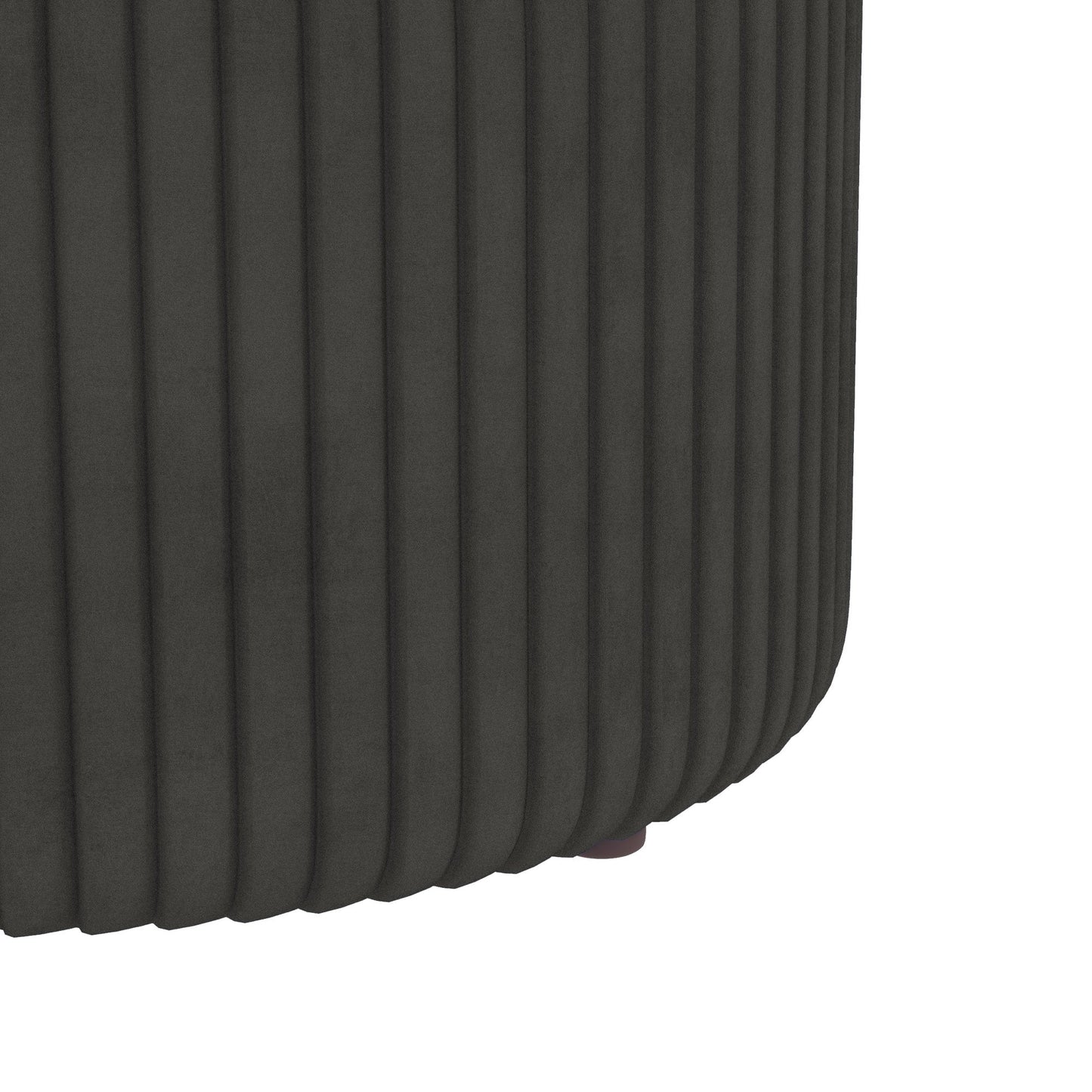 Storage Pouf 120 kg max for Living Room, Entrance and Bedroom, in Polyester, 36x36x44 cm, Grey