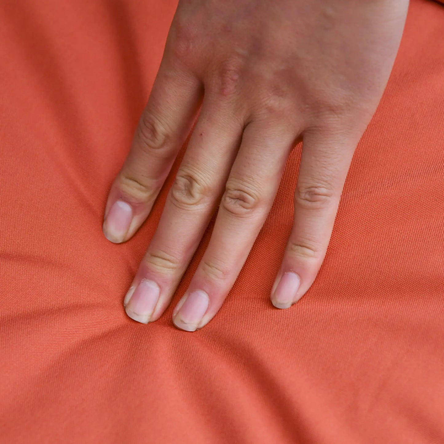 MANDOLINA | Brown 6 pcs Outdoor Rattan Furniture Set with orange cushions