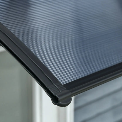 100x80cm Anti-UV Polycarbonate Outdoor Canopy for Doors and Windows