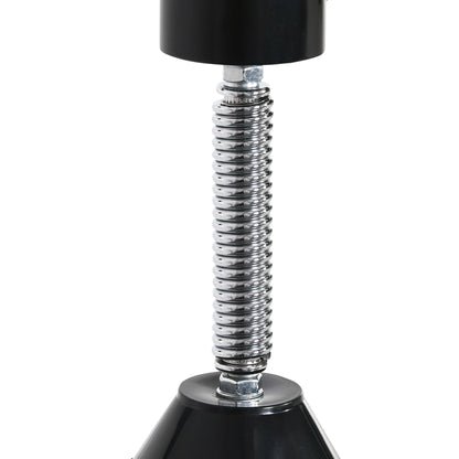 Height Adjustable Wall Mounted Speed Bag for Boxing and MMA with Pole, Steel and PU, 79x72x20 cm, Black