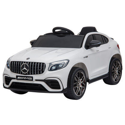 Electric Ride-On Car for Kids 3-5 Years Mercedes with Seat Belt and Remote Control, White