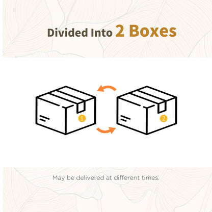 CAMILLA | 4 Piece Rattan Garden Set with Sofa, 2 Chairs and Coffee Table, Grey and Brown