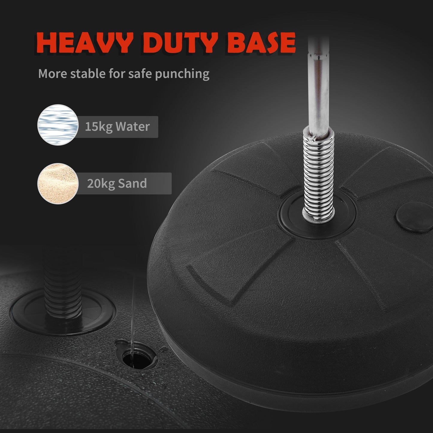 Floor Punching Ball Set for Teens with Gloves and Pump, Adjustable Height from 125-145cm