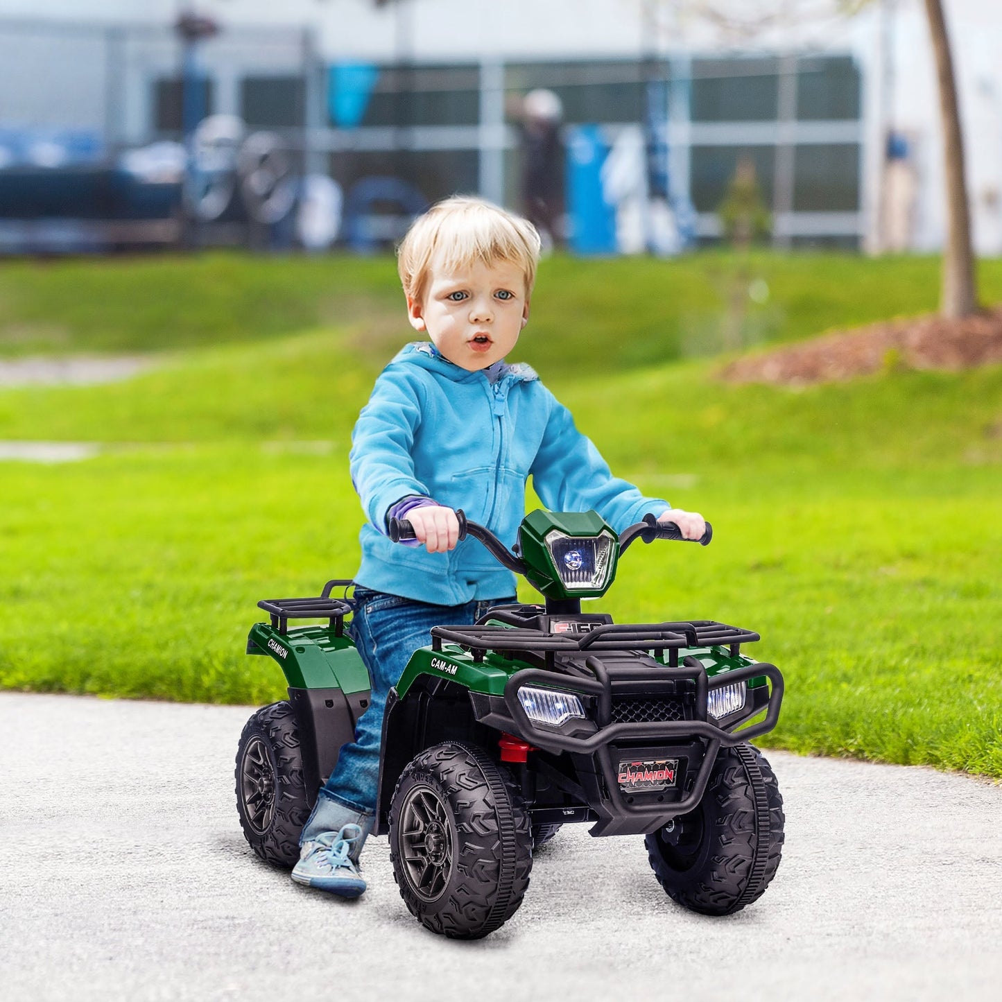 Quad for Children 3-6 Years with 3 LED Lights, Max Speed 4km/h and 50 Minutes Max Charge, 88x45x50 cm