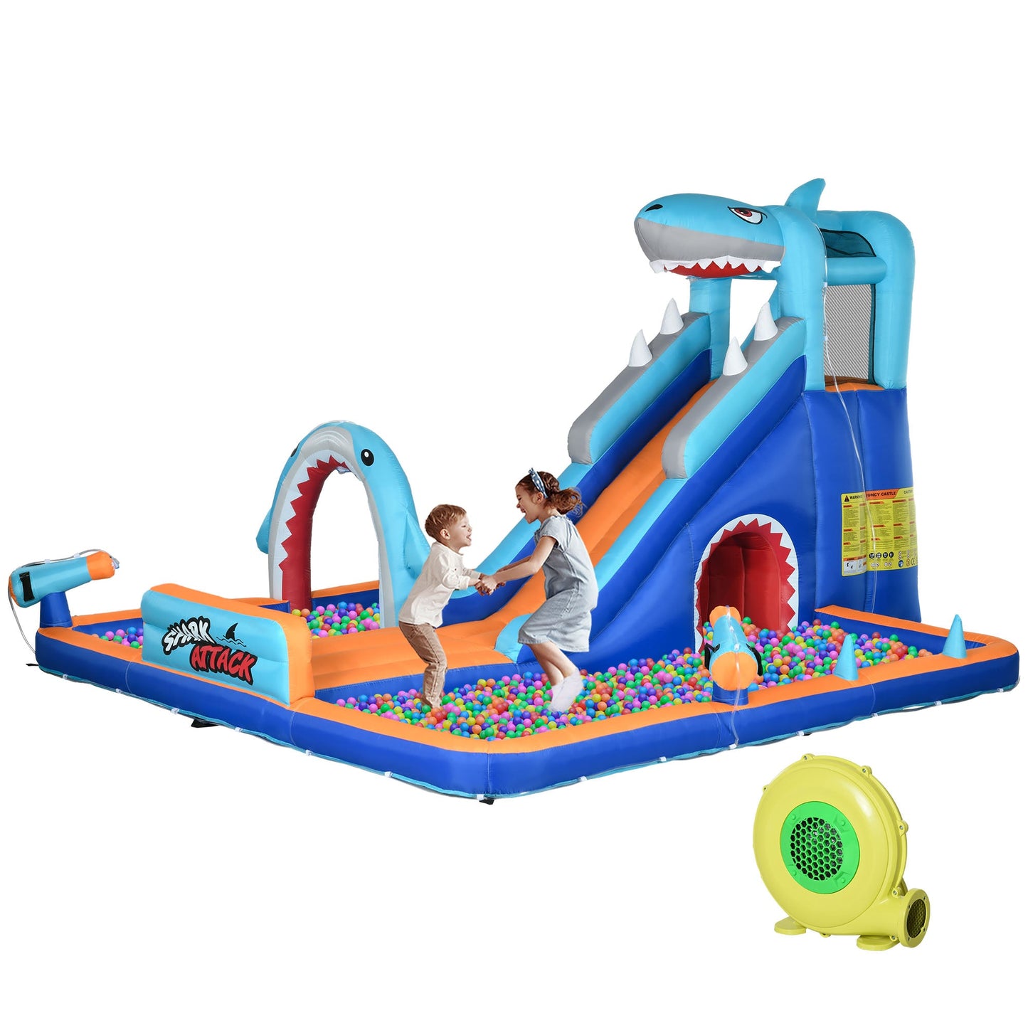 Exciting Bouncy Castle with Inflator, Slide, Pool, and Climbing Wall - Perfect for Children 3-8 Years