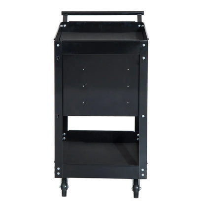 Professional Workshop Trolley Sheet Metal Tool Chest, Black, 68 x 46 x 88cm