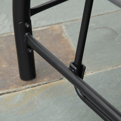 3 Seater Garden Swing Convertible to Lounger with Adjustable Canopy, Dark Grey