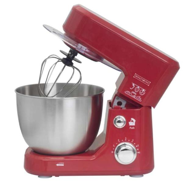 Royaltyline PKM700-RD Stand Mixer – 1000W, 4L Steel Bowl