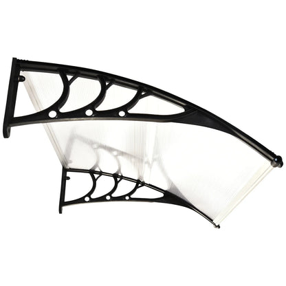 Outdoor Canopy 75x120 cm in Waterproof and Anti-UV Polycarbonate for Door or Window