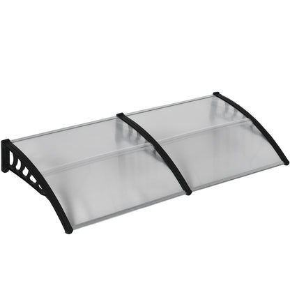 Modern Canopy in Polycarbonate, Aluminum and PP for Balconies, Windows and Doors, 200x96x27 cm