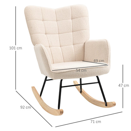 Modern Upholstered Rocking Chair