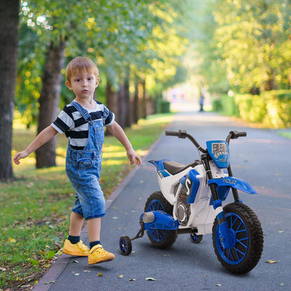 electric cross motorcycle for children for 3-5 years - blue