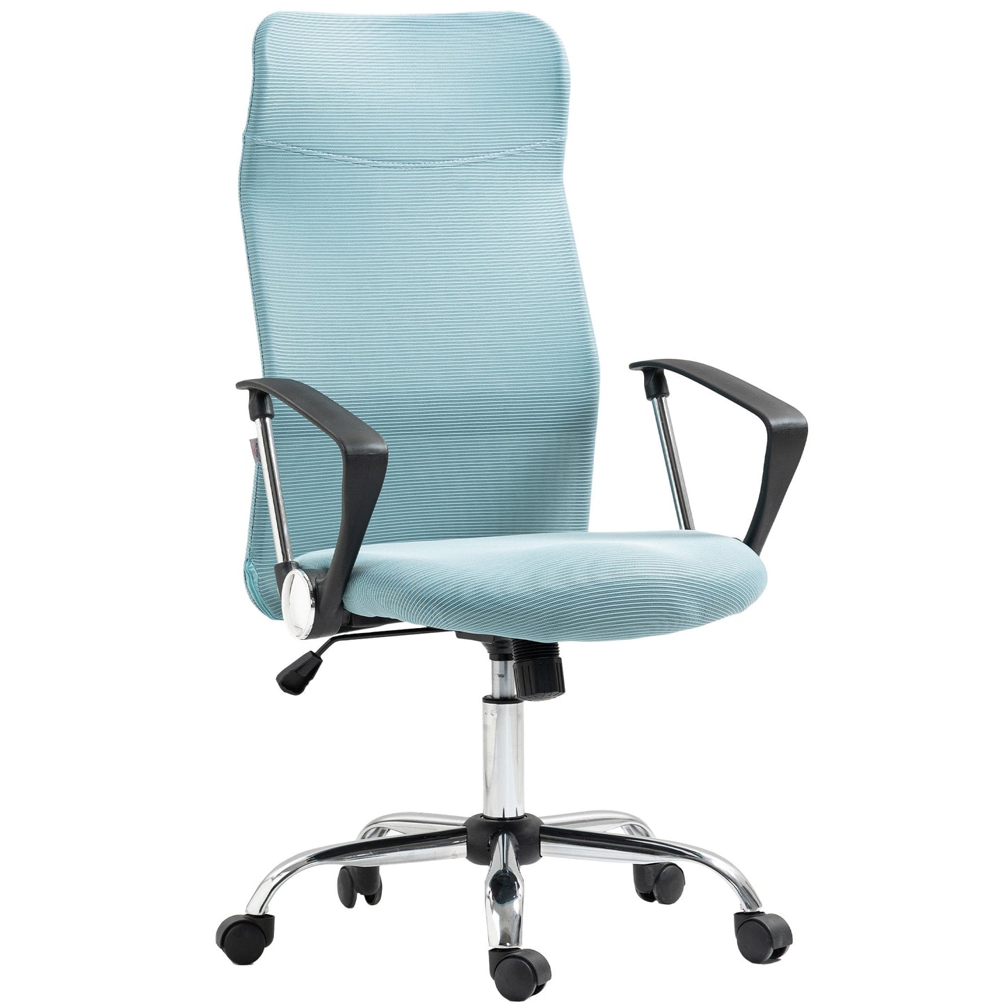 Ergonomic Swivel Office Chair, Adjustable Height and Mesh Backrest, 63x65x109-119 cm, Light Green