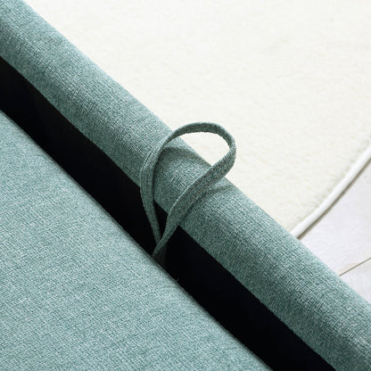 Single Sofa Bed with 4-Position Adjustable Backrest and Padded Seat, 96x84.5x87.5 cm, Green