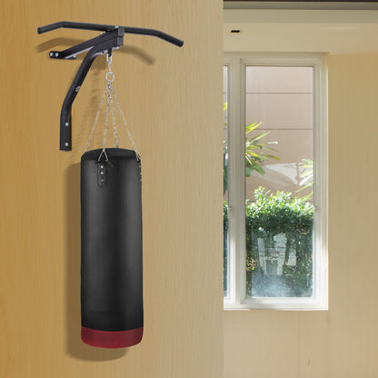 Punching Bag Stand Bracket with Pull Up Bar, 93x47x51cm, Black