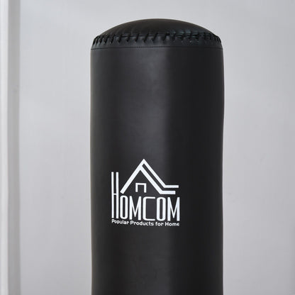 Freestanding Punching Bag, Punching Bag with Base Fillable with Water and Sand, Black
