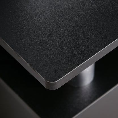 Classic Living Room TV Stand with 2 Shelves and 2 Cabinets, MDF and Stainless Steel, Black, 120x39.5x52cm