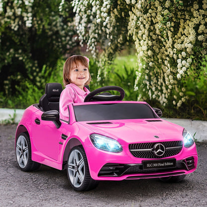 Electric Ride-On Toy Car for Kids Ages 3-6 with LED Lights, Sound Effects and Remote Control, 107x62.5x44 cm, Pink