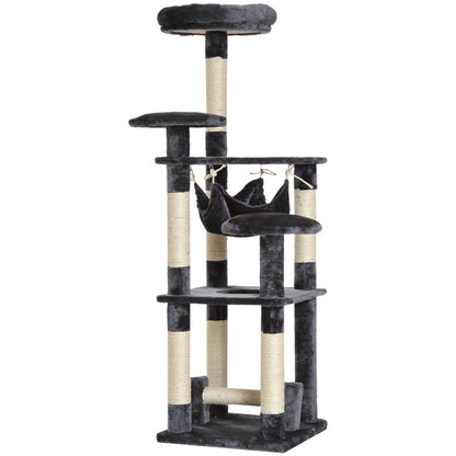 4‑Level Cat Tree Tower with Hammock