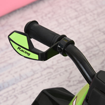 Quad for Children 18-36 Months Manual Push with Integrated Sounds, in PP and Metal, 44x67. 5x38 cm, Green