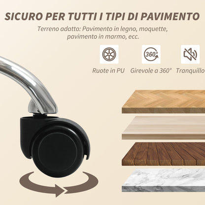 4-Point Massage Office Chair with Heater and Removable Footrest, Grey