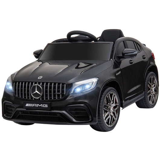 Electric Ride-On Car for Kids 3-5 Years Mercedes with Seat Belt and Remote Control, Black