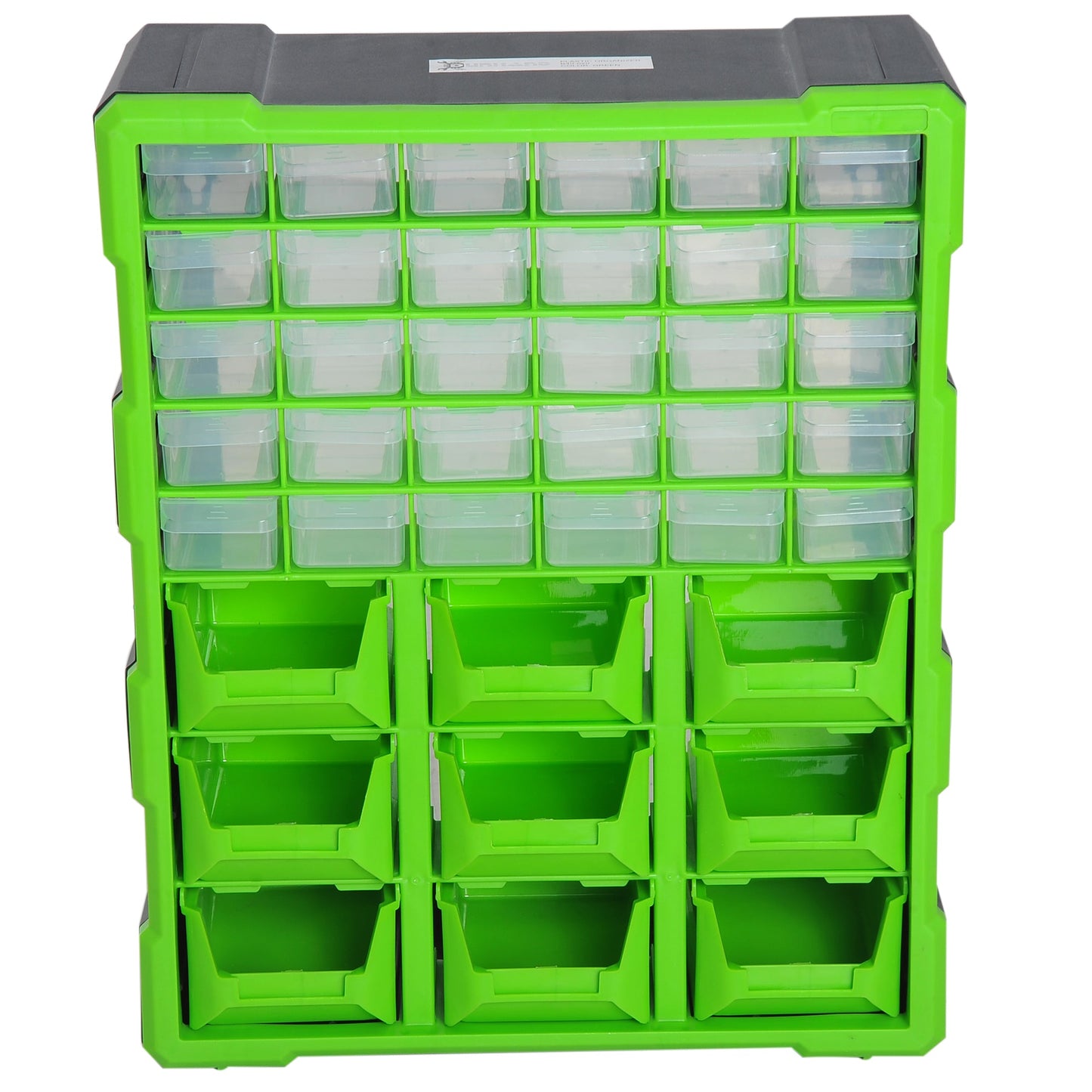 Workshop Drawer Cabinet with 30 Drawers and 9 Large Plastic Boxes 38 x 16 x 47.5cm