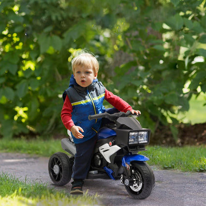 electric motorcycle for children 3-5 years 6v battery - Black blue