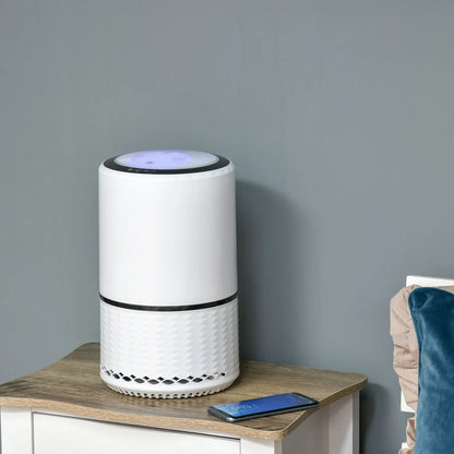 Air Purifier with HEPA & Carbon Filter, 3 Speeds – Covers 18㎡, Black