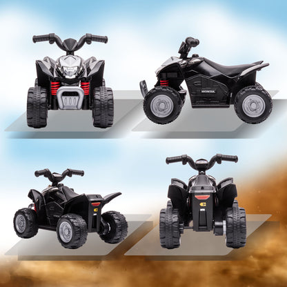 Electric Quad Bike for Children 18-36 Months with LED Lights, Horn and Pedals, 65.5x38.5x43.5 cm, Black