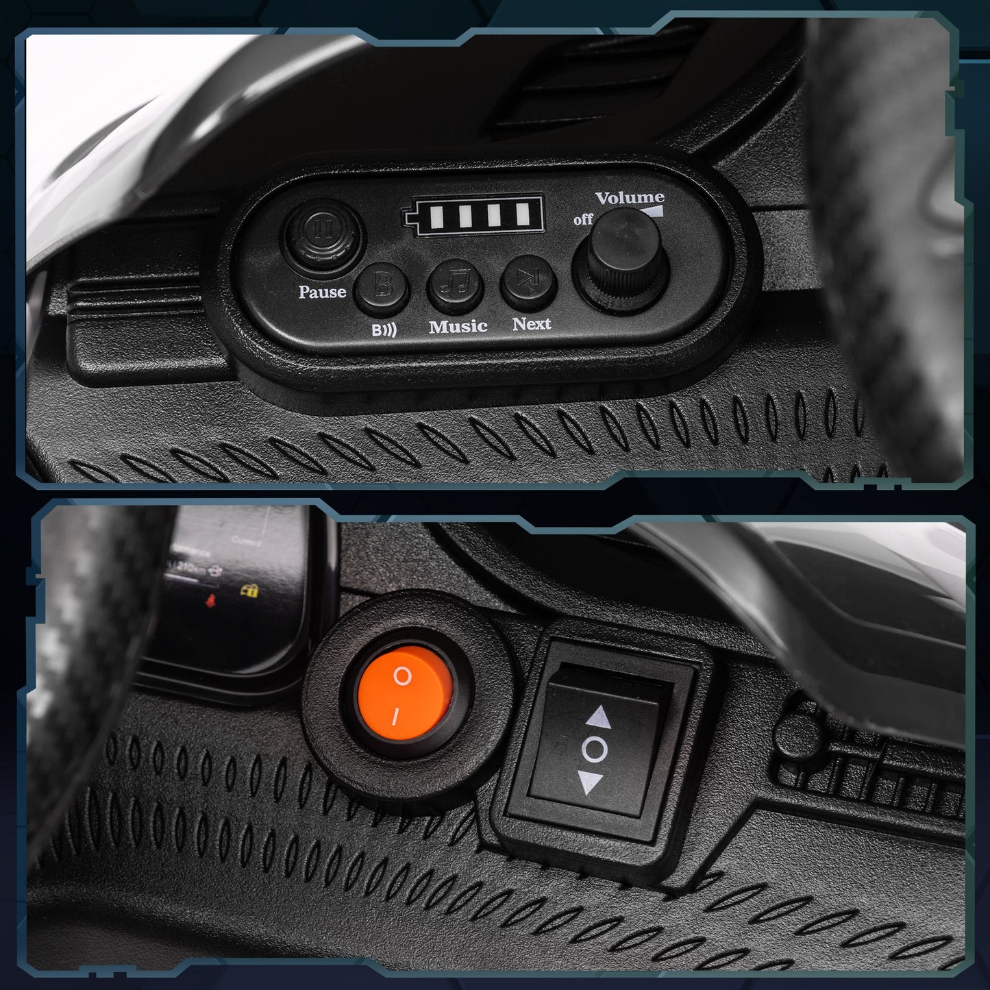 12V Maserati Gran Turismo Folgore Children's Car with Remote Control, Age 3-5 Years, White