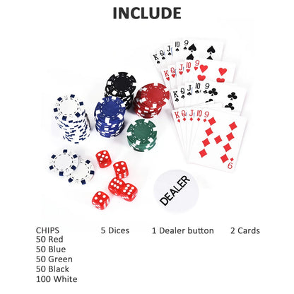 Professional Poker Set with Aluminum Case