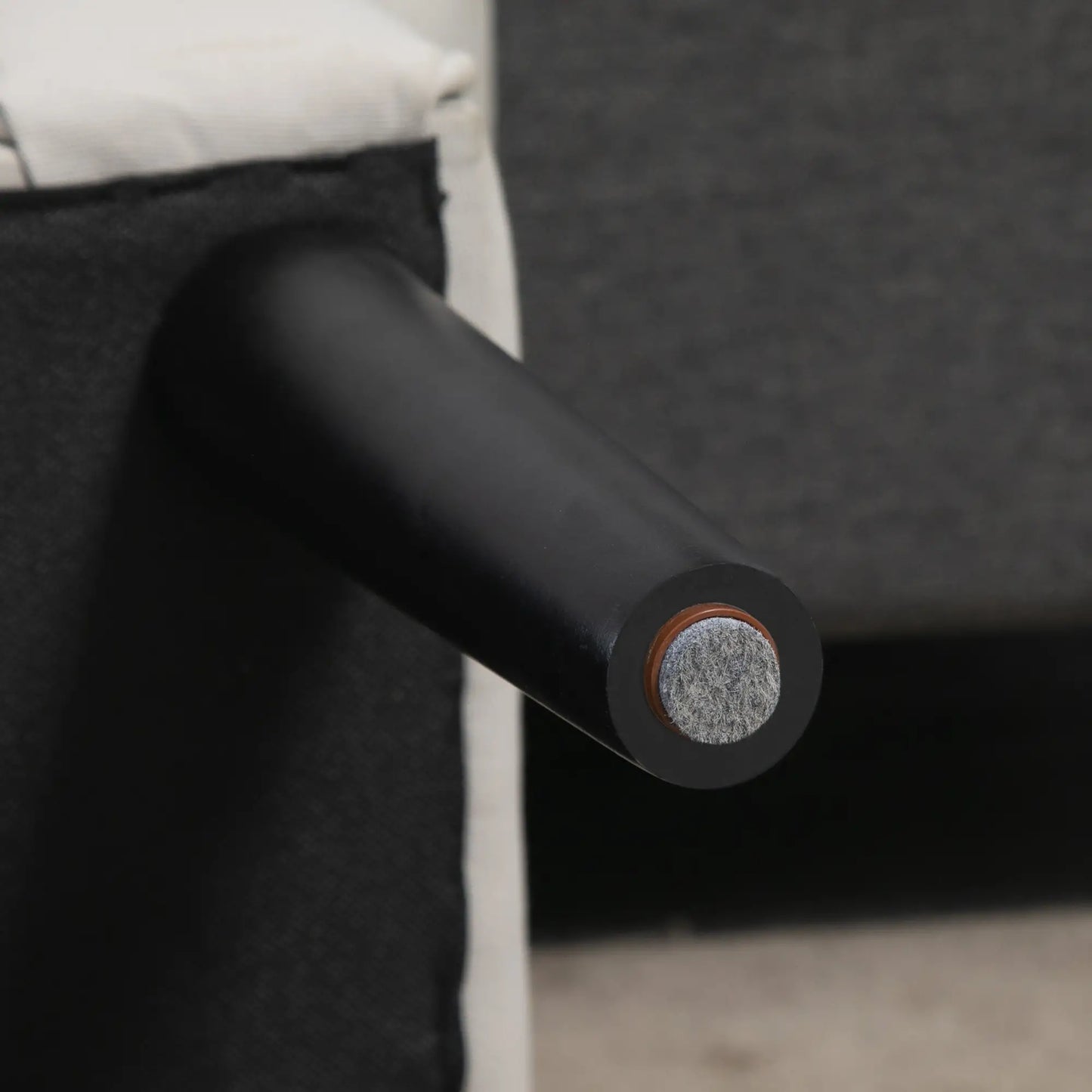 Bed End Bench with Rolled Armrests, Padded Bench for Bedroom, Grey, 102x36x51cm