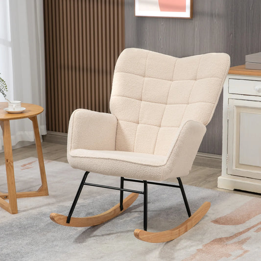 Modern Upholstered Rocking Chair