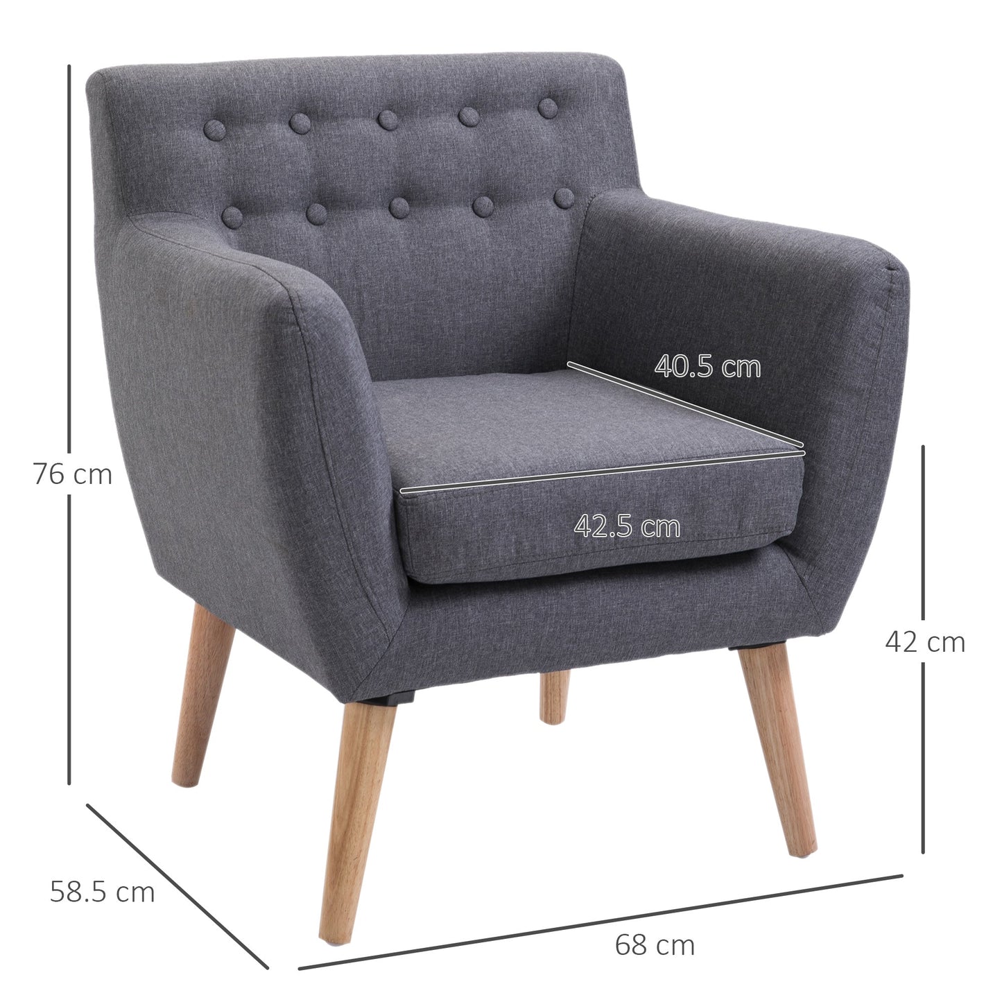 Armchair Design Modern Living Room Grey
