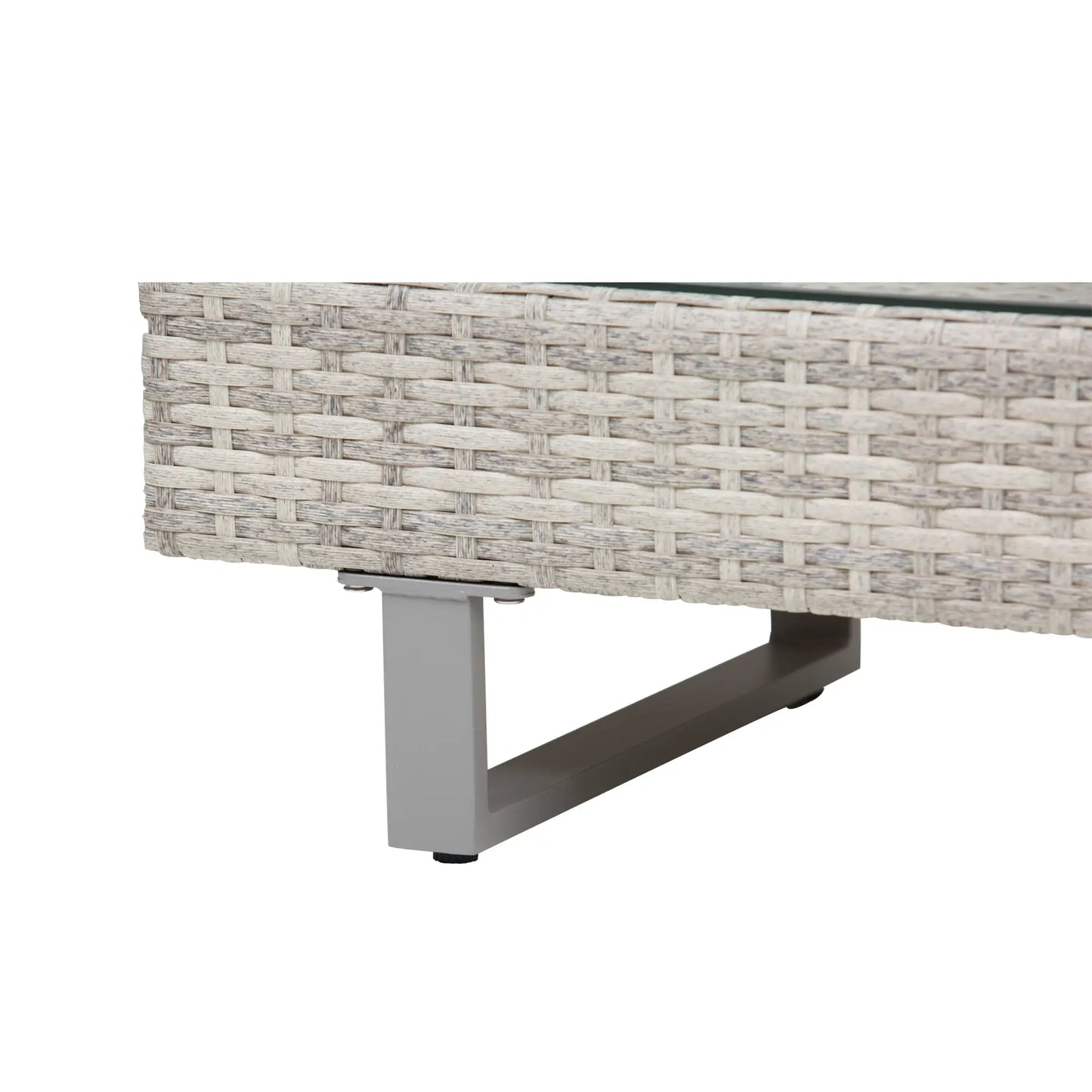 Outdoor Garden Set, Garden Lounge, Outdoor Sofa Set with Garden Table, Grey Rattan Garden Furniture