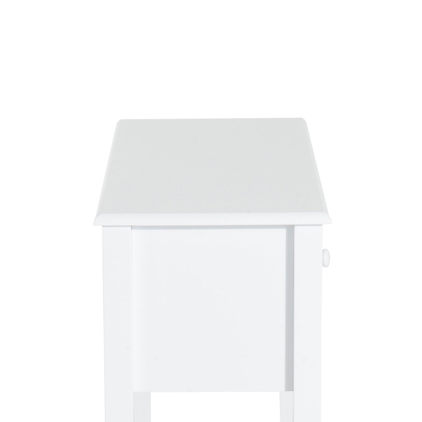 Modern MDF Entrance Console Table with 3 Drawers, 100x32x85 cm, White