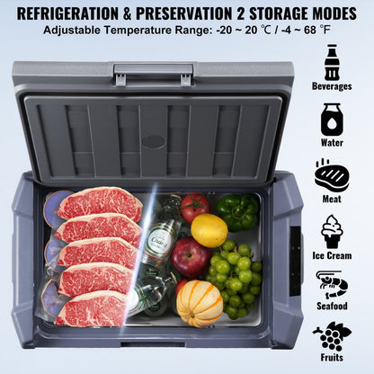 45L single zone LED fridge open lid