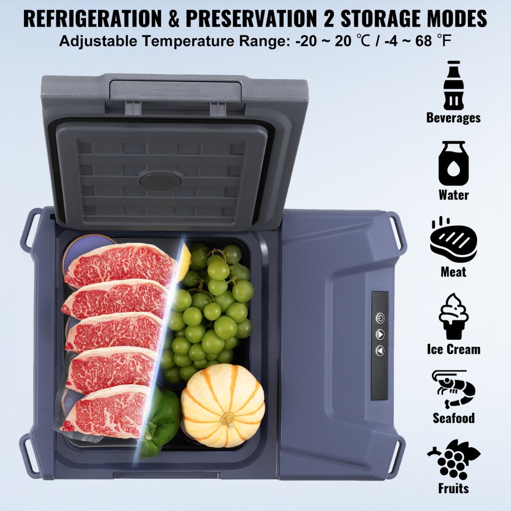 9L mini fridge freezer open lid