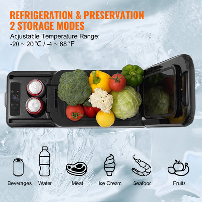 15L armrest fridge open lid