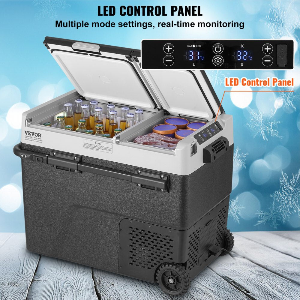 58L dual zone fridge control panel