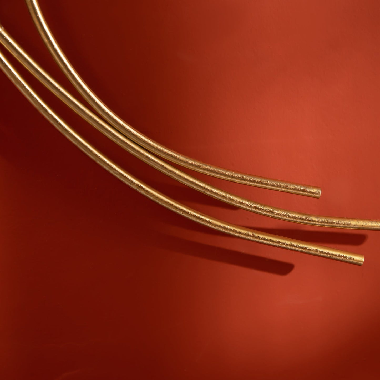 3D Metal Wall Decoration, Golden Ginkgo Leaf Wall Art 138x70cm