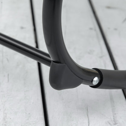 Zero Gravity Garden Rocking Chair, Ergonomic Garden Lounger with Cushion and Breathable Fabric for Indoor and Outdoor Use, 105x62x88 cm, Grey