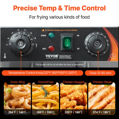 22L dual tank deep fryer baskets