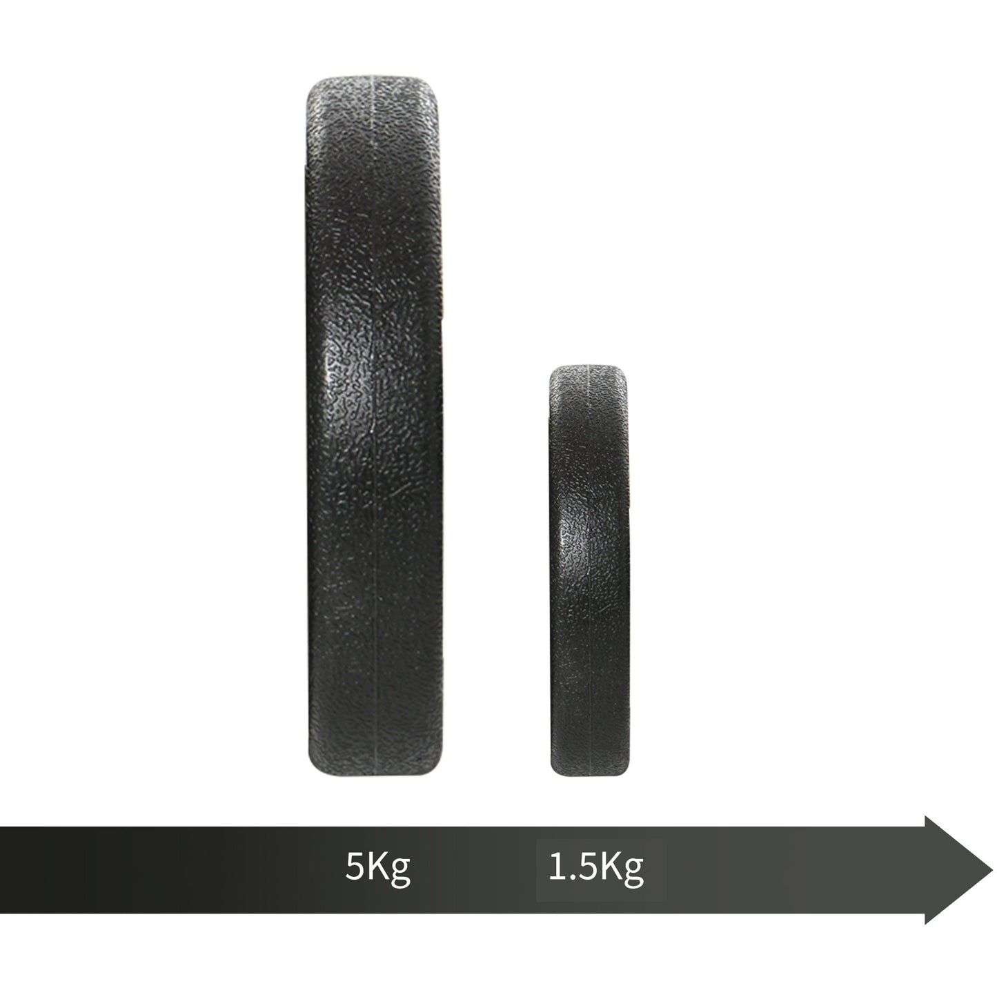 50kg Dumbbell Set (8x5kg, 4x1.5kg), Gym Weights with 12 Discs of 1.5kg, 5kg, 25mm, for Home Training