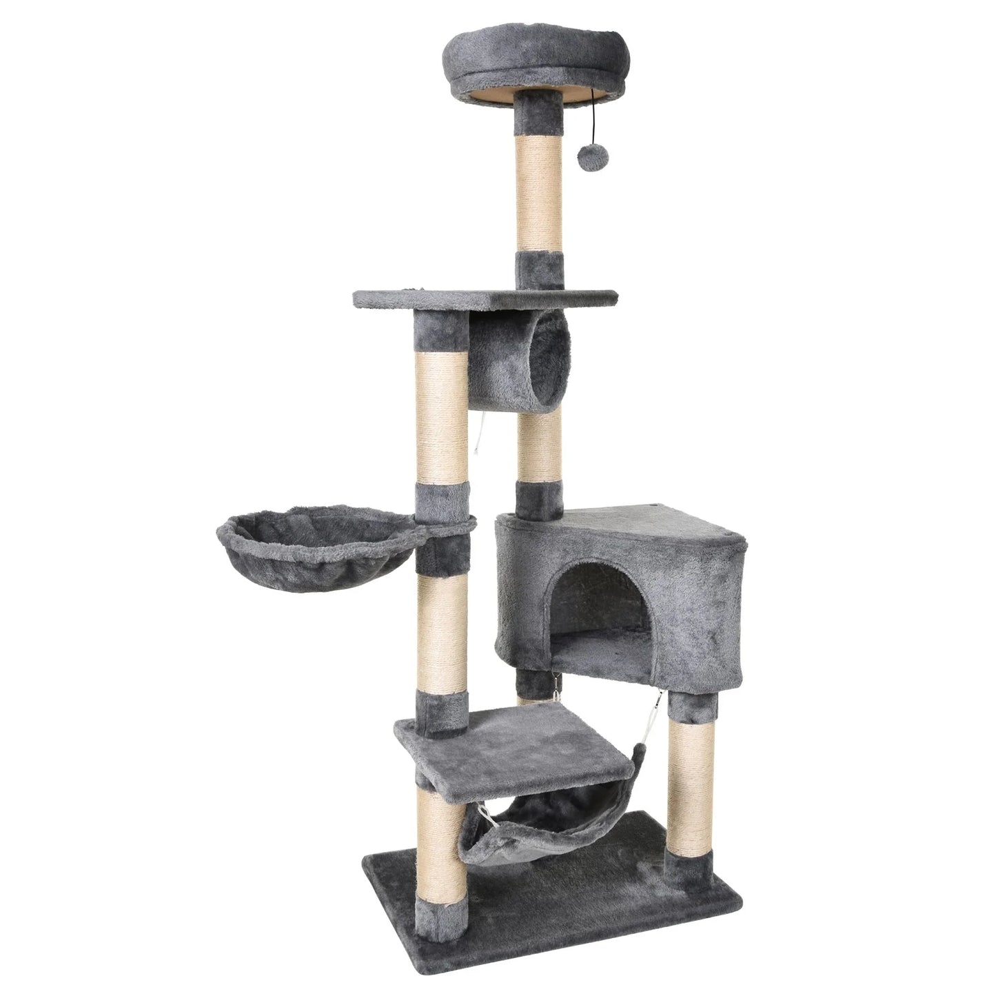 Multi‑Level Cat Tree with Hammock and Scratching Posts