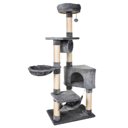 Multi‑Level Cat Tree with Hammock and Scratching Posts