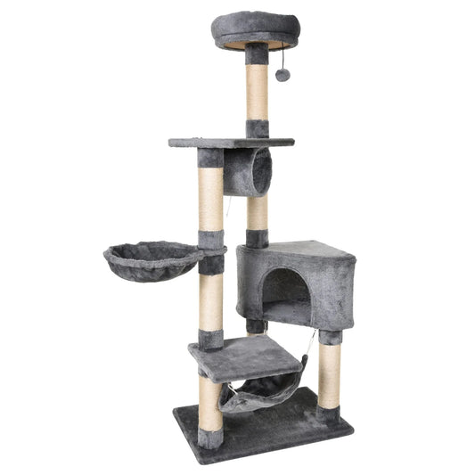 Multi‑Level Cat Tree with Hammock and Scratching Posts