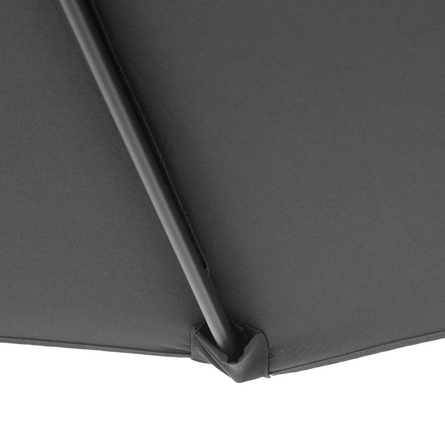 Garden Umbrella 3x2.5 m Arm and Tiltable with Crank, in Steel and Polyester Grey